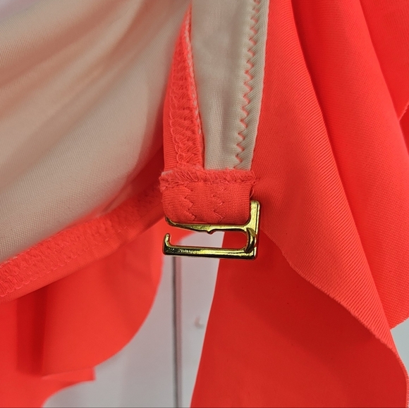 NWT Milly Cabana Off-Shoulder Ruffle Bikini Top Luxe & Flirty! Size small - Picture 6 of 13